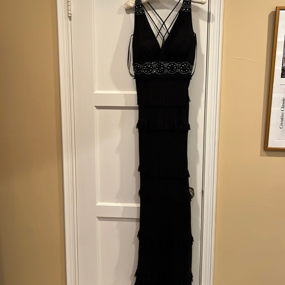 Laundry by Shelly segal.  Gorgeous long dress beaded